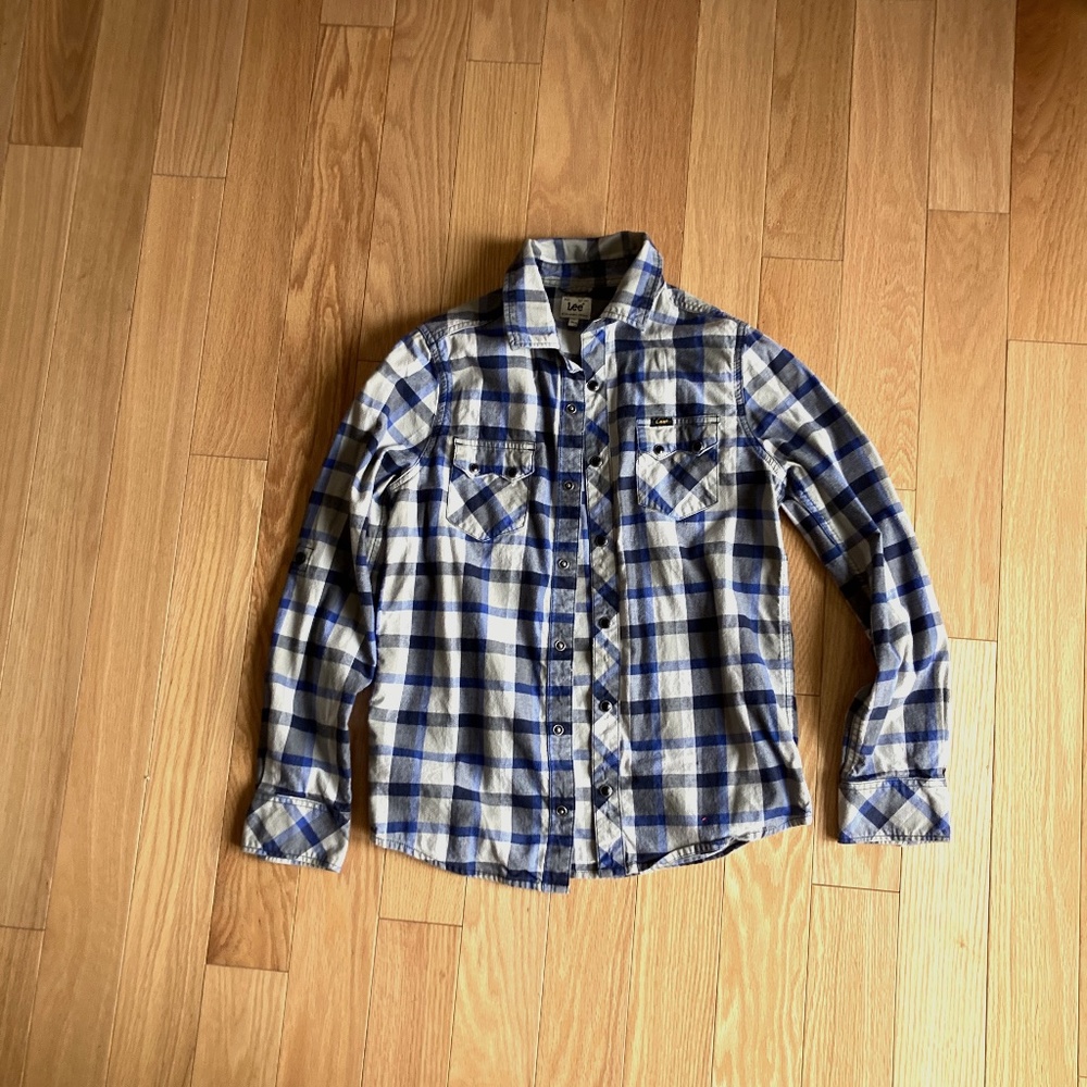 Lee Quilted Blue Shirt